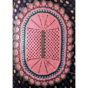 Crib/Security Blanket Bed Doily Handcrafted Crochet